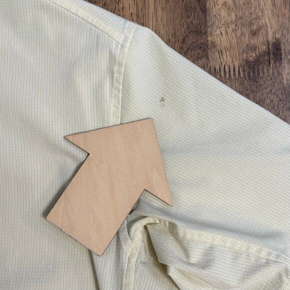 Lululemon Men’s Airing Easy Short Sleeve Shirt Heathered Lemon Chiffon Sz Small - Picture 10 of 10